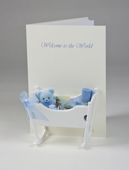 Welcome To The World Personalised Baby Card, 3 of 7