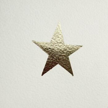 Handmade Gold Leaf Star Birthday Card, 3 of 6