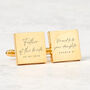 Father Of The Bride Cufflinks Gift From Daughter, thumbnail 5 of 7