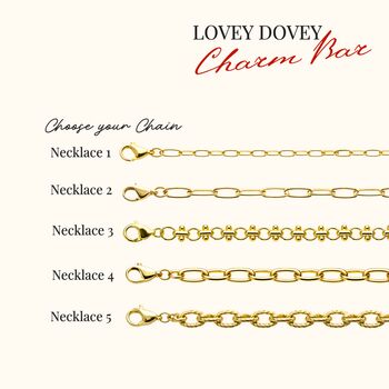Build Your Own Personalised Gold Charm Necklace, 2 of 7