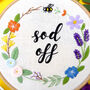 Sod Off Embroidery Kit, thumbnail 3 of 8