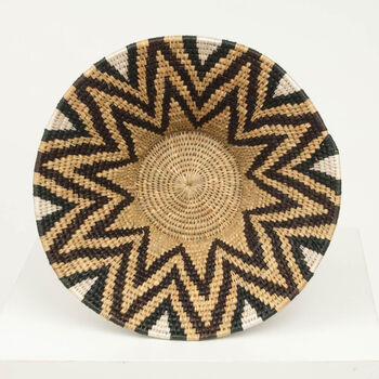 Black, Brown And White Handwoven Statement Bowl, 3 of 7