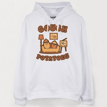 Couch Potatoes Women's Slogan Hoodie, 5 of 5