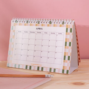 2023 Desk Calendar A5 | Checkers Pastels, 2 of 12