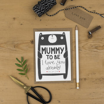 Mummy To Be Birthday Card From The Bump, 2 of 2