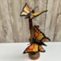 Handcrafted Monarch Butterfly Wooden Sculpture Ornament, thumbnail 11 of 11