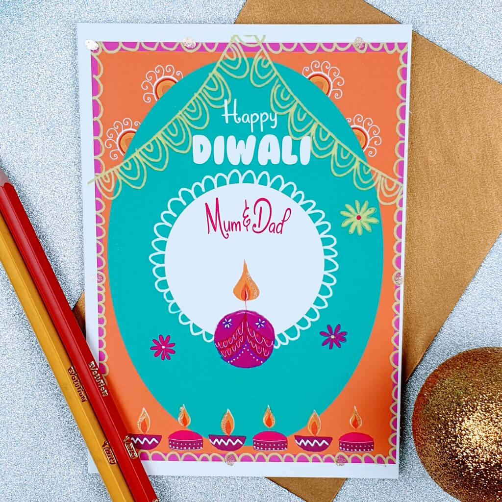 Coulurful Diwali Card, 1 of 2