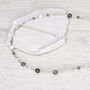 Luna Sterling Silver Beaded Gemstone Necklace, thumbnail 2 of 4