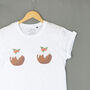 'Christmas Puddings' Ladies Christmas T Shirt, thumbnail 1 of 2