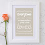 Personalised 'You Are Loved' Art Print, thumbnail 2 of 10