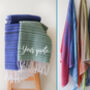 Personalised Beach Towel, Sustainable Gift, thumbnail 1 of 8