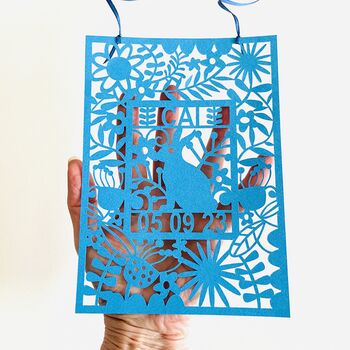 Personalised Baby Paper Cut, 3 of 12