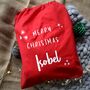 Personalised Red Children's Christmas Sack, thumbnail 1 of 2