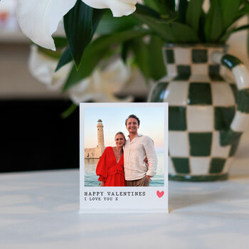 Personalised Happy Valentines Photo Plaque Gift, 2 of 6