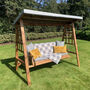 Dorset Three Seater Swing Includes Cushions UK Made, thumbnail 1 of 2