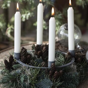 Advent Candle Holder With Spikes For Four Candles, 3 of 3