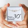 30th Birthday Gift, Interlocking Necklace, thumbnail 1 of 4