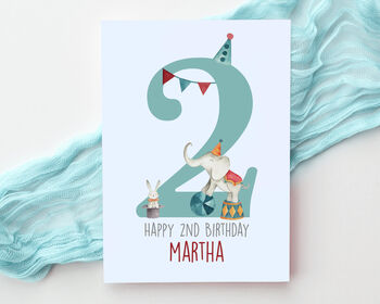 Personalised Children's Birthday Card Circus, 2 of 6