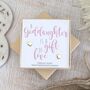 A Goddaughter Is A Gift Of Love Yellow Gold Earrings, thumbnail 1 of 4