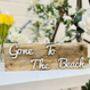 Gone To The Beach Reclaimed Wooden Swim Sign, thumbnail 3 of 4