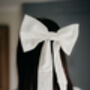 Hallie Bridal Silk Hair Bow, thumbnail 2 of 12