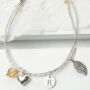 Personalised Sterling Silver And Gemstone Bracelet, thumbnail 4 of 5