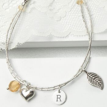 Personalised Sterling Silver And Gemstone Bracelet, 4 of 5