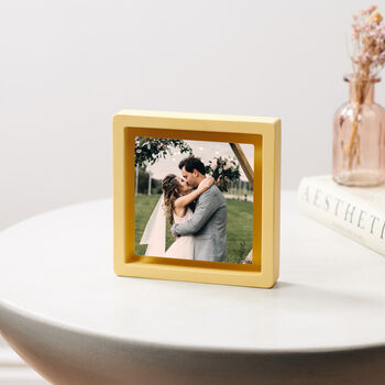 Personalised Floating Magnetic Photo Frame – Wedding Gift For Couples, 3 of 8