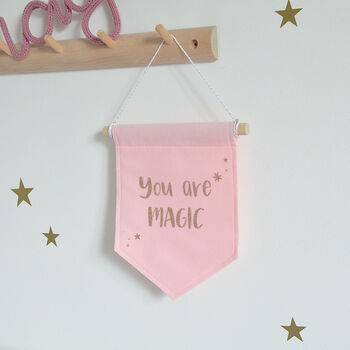 Pink You Are Magic Felt Banner, 5 of 6