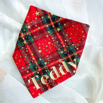 Personalised Christmas Dog Bandana, 2 of 6