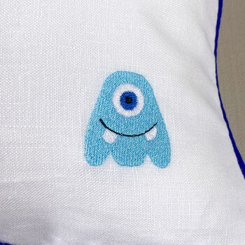 Children's Space Embroidered Nursery Cushion, 6 of 8