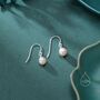 Sterling Silver Natural Freshwater Pearl Drop Hook Earrings, thumbnail 2 of 10