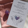 Tiny Amethyst Mushroom Crystal With Gift Message, thumbnail 2 of 5