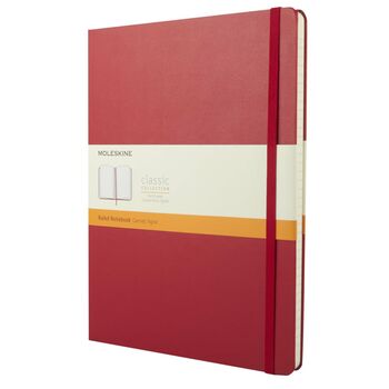 Personalised Moleskine Classic Notebook – Scarlet Red Extra Large, 2 of 8