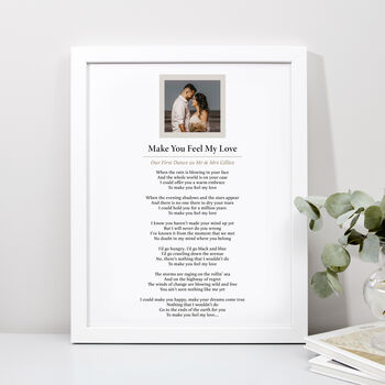 Personalised Wedding Vows Photo Print, 8 of 11