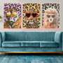 Custom Leopard Print Tiger Animal Art, thumbnail 2 of 7