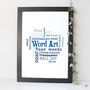 Personalised Word Art Cloud Print, thumbnail 5 of 8