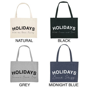 Personalised Slogan Holiday Oversized Beach Bag, 3 of 7