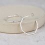 Sterling Silver Large Octagon Hoops, thumbnail 4 of 8