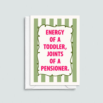 Funny Middle Age Birthday Card, 2 of 3