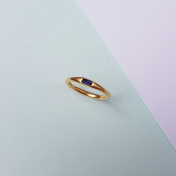 A Baguette Sapphire Ring, 3 of 5