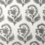 Manali Floral Paisley Pattern Grey Cotton Cushion Cover, thumbnail 2 of 4