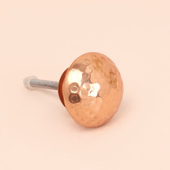 Copper Hammered Cupboard Door Knob Handle, 8 of 8