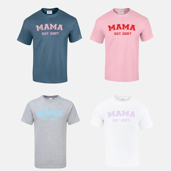 Personalised Mama Est Tshirt, 3 of 4