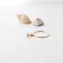 Gold Filled Rose Pearl Charm Stacking Ring, thumbnail 3 of 11
