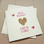 Gold 'Heart Full Of Sparkle' Greetings Card For Her, thumbnail 1 of 10