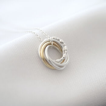9ct Gold And Silver 60th Birthday Necklace, 3 of 11