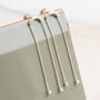 Sterling Silver Curved Bar Studs, thumbnail 1 of 4