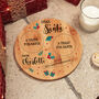 Personalised Mistletoe Christmas Eve Santa Plate, thumbnail 1 of 1