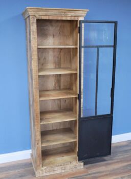 Industrial Tall Wooden Storage Cabinet, 2 of 2